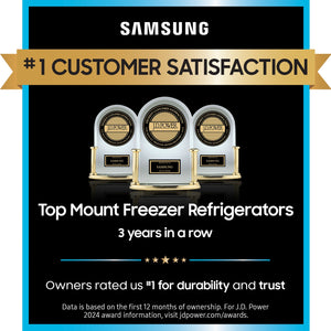 Samsung Garage Ready 15.6-cu ft Counter-Depth Top-Freezer Refrigerator ( Stainless Steel ) Garage Ready ENERGY STAR Certified