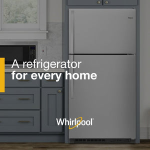 Whirlpool 20.5-cu ft Top-Freezer Refrigerator ( Fingerprint Resistant Stainless Steel )