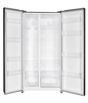 Impecca 18.8-cu ft Counter-Depth Side-by-Side Refrigerator Built-In ( Stainless steel )