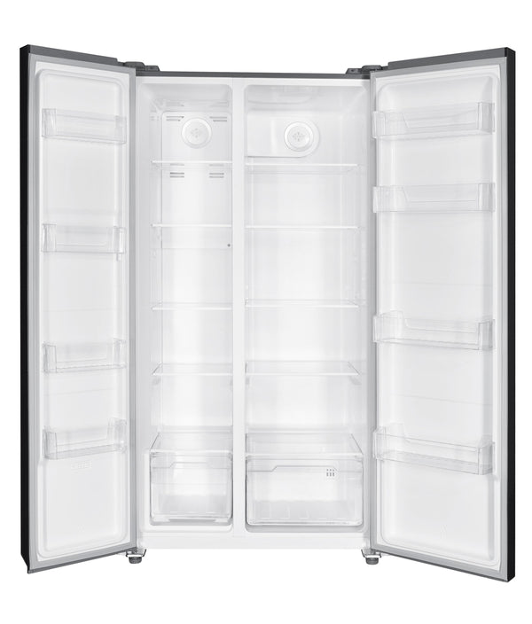 Impecca 18.8-cu ft Counter-Depth Side-by-Side Refrigerator Built-In ( Stainless steel )