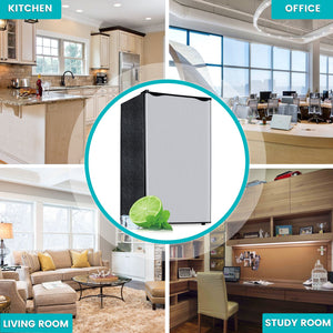 Jeremy Cass 3.2-cu ft Mini Fridge with Freezer ( Silver ) ENERGY STAR