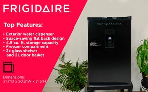 Frigidaire 4.5-cu ft Mini Fridge ( Black )