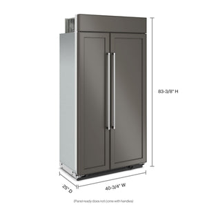 KitchenAid 25.5-cu ft Counter-Depth Side-by-Side Refrigerator Built-In ( Panel Ready )