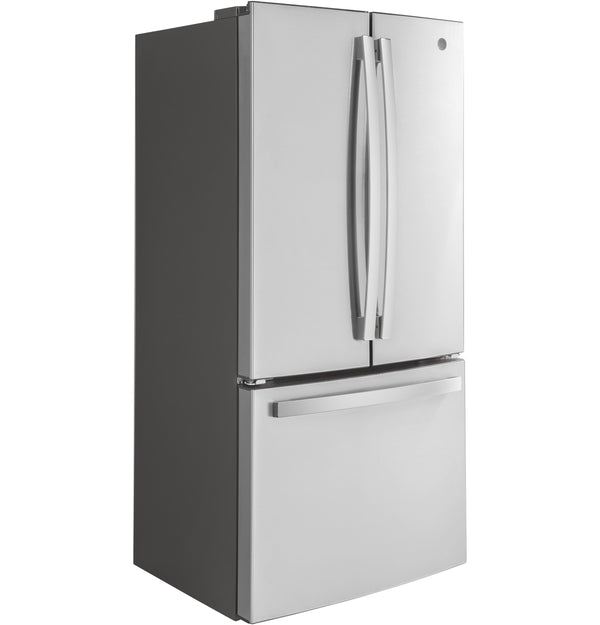 GE Counter-Depth 18.6-cu ft 3 -Door French Door Refrigerator with Ice Maker with Water Dispenser ( Stainless Steel ) ENERGY STAR Certified