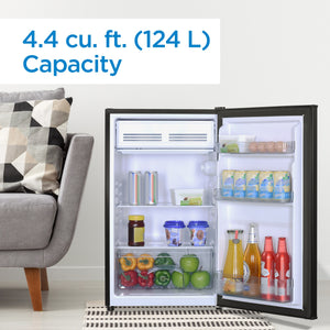 Danby 4.4-cu ft Mini Fridge with Freezer ( Black ) ENERGY STAR