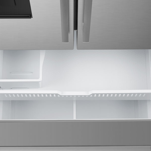 Cosmo Counter-Depth 22.4-cu ft 3 -Door French Door Refrigerator with Ice Maker with Water Dispenser ( Stainless Steel ) ENERGY STAR Certified