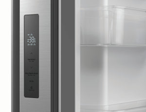 Sharp Standard-Depth 28.9-cu ft 3 -Door French Door Refrigerator with Ice Maker with Water and Ice Dispenser ( Stainless Steel ) ENERGY STAR Certified