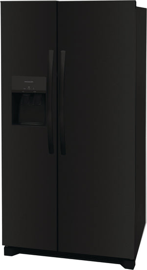 Frigidaire 25.6-cu ft Side-by-Side Refrigerator with Ice Maker ,Water and Ice Dispenser ( Black ) ENERGY STAR Certified