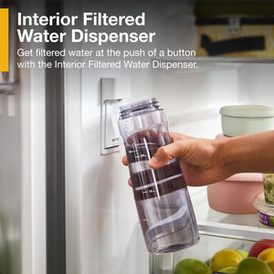 Whirlpool Standard-Depth 30.52-cu ft 3 -Door French Door Refrigerator with Ice Maker with Water Dispenser ( Fingerprint Resistant Stainless Finish ) ENERGY STAR Certified