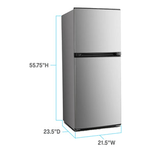 Avanti 7-cu ft Counter-Depth Top-Freezer Refrigerator ( Stainless Steel ) ENERGY STAR Certified