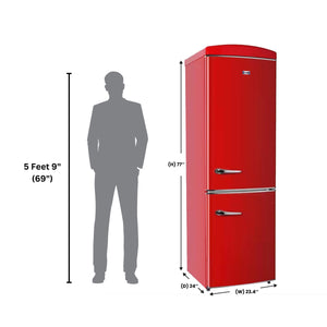 ConServ 10.7-cu ft Standard-Depth Bottom-Freezer Refrigerator Red )