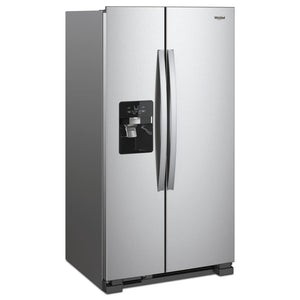 Whirlpool 24.5-cu ft Side-by-Side Refrigerator with Ice Maker ,Water and Ice Dispenser ( Fingerprint Resistant Stainless Steel )