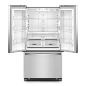 Whirlpool Standard-Depth 25.2-cu ft 3 -Door French Door Refrigerator with Ice Maker ( Stainless Steel ) ENERGY STAR Certified