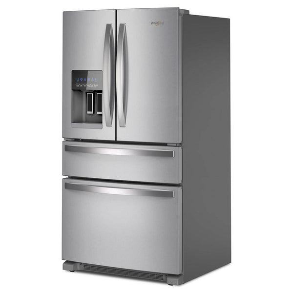 Whirlpool Standard-Depth 24.5-cu ft 4 -Door French Door Refrigerator with Ice Maker with Water and Ice Dispenser ( Stainless Steel ) ENERGY STAR Certified