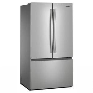 Whirlpool Standard-Depth 30.52-cu ft 3 -Door French Door Refrigerator with Ice Maker with Water Dispenser ( Fingerprint Resistant Stainless Finish ) ENERGY STAR Certified