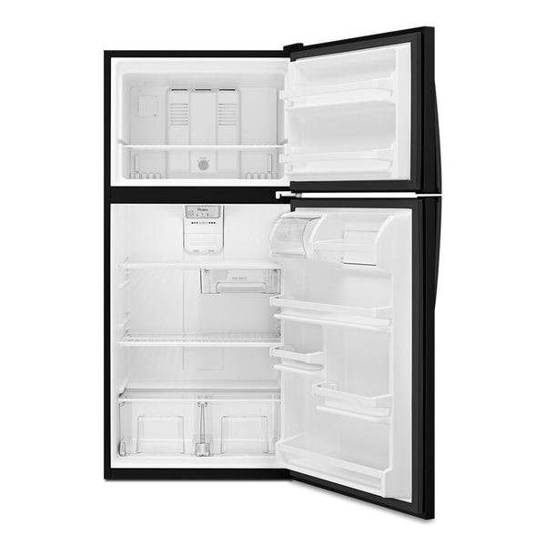 Whirlpool 18.2-cu ft Top-Freezer Refrigerator ( Black )