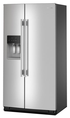 KitchenAid 20.85-cu ft Counter-Depth Side-by-Side Refrigerator with Ice Maker ,Water and Ice Dispenser ( Fingerprint Resistant Stainless Steel ) ENERGY STAR Certified