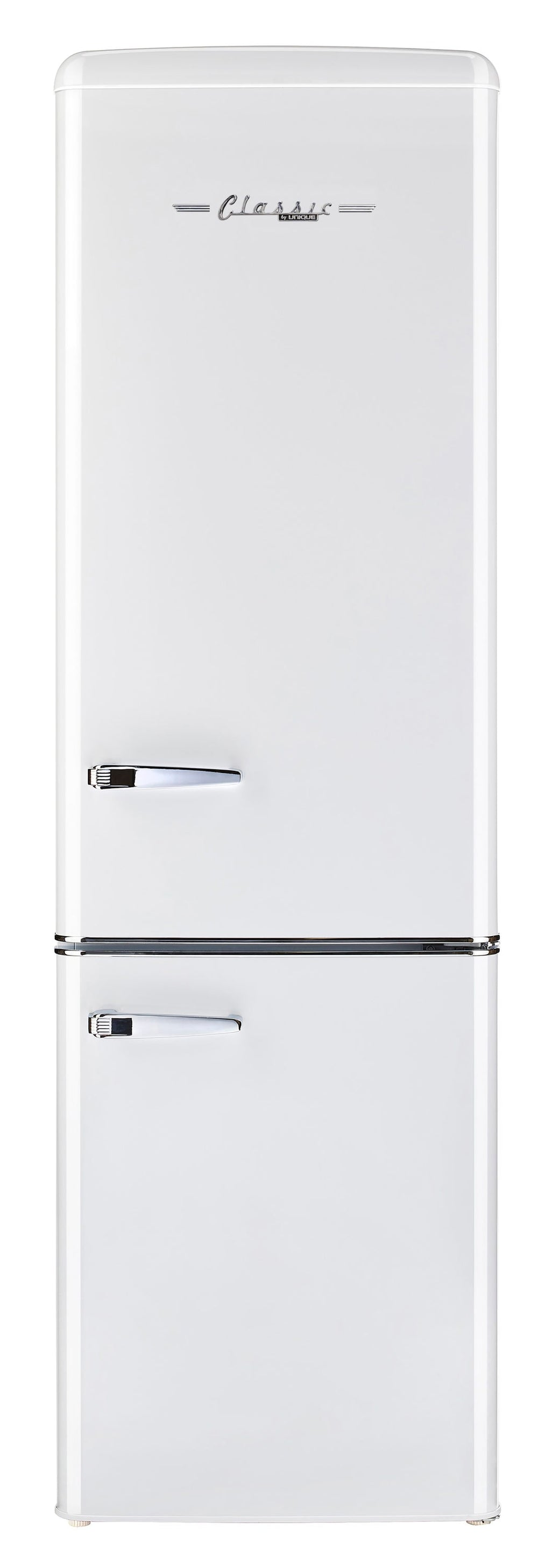 UNIQUE Off-Grid 10.0-cu ft Counter-Depth Bottom-Freezer Refrigerator Marshmallow white )