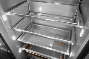 KitchenAid 20.8-cu ft Counter-Depth Side-by-Side Refrigerator Built-In ,Water and Ice Dispenser ( Stainless Steel )