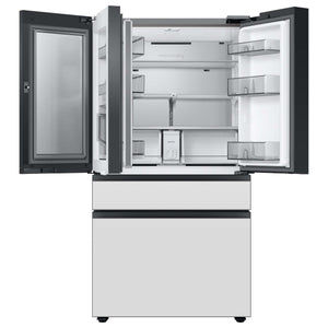 Samsung Bespoke 22.8-cu ft 4-Door Counter-Depth Refrigerator with Beverage Center (4 Panels Sold Seperately)