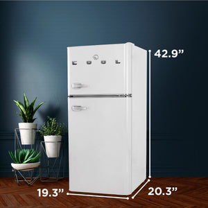 Commercial Cool 4.5-cu ft Built-In Mini Fridge with Freezer ( White )