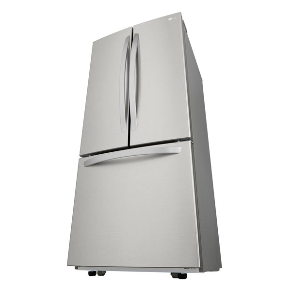 LG Standard-Depth 21.8-cu ft 3 -Door French Door Refrigerator with Ice Maker ( Stainless Steel )