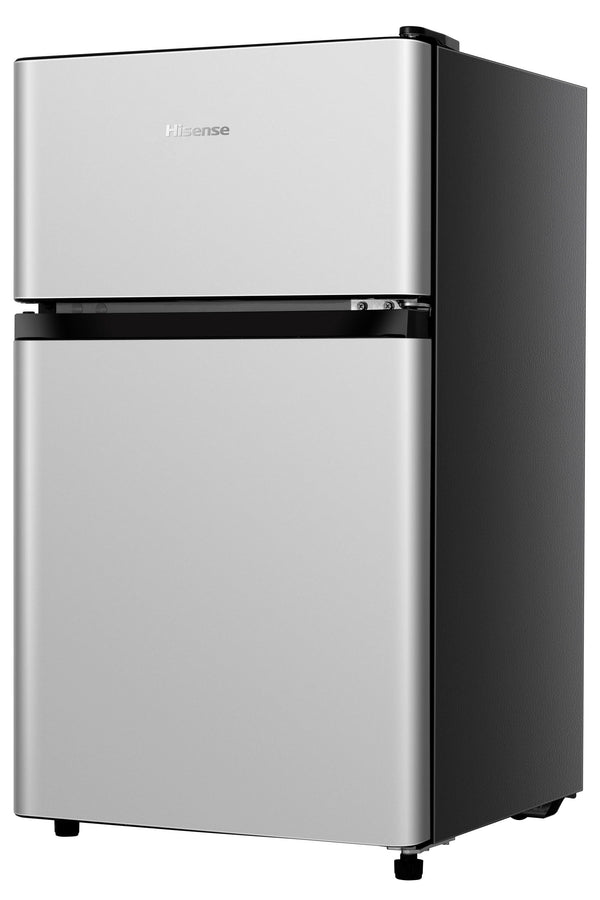 Hisense 3.1-cu ft Mini Fridge with Freezer ( Silver ) ENERGY STAR