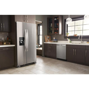 Whirlpool 24.5-cu ft Side-by-Side Refrigerator with Ice Maker ,Water and Ice Dispenser ( Fingerprint Resistant Stainless Steel )