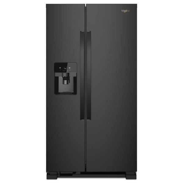 Whirlpool 24.5-cu ft Side-by-Side Refrigerator with Ice Maker ,Water and Ice Dispenser ( Black )