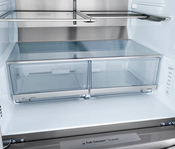 LG Counter-Depth Craft Ice 22.5-cu ft 4.0 -Door Smart Compatible French Door Refrigerator with Dual Ice Maker with Water and Ice Dispenser and Door within Door ( PrintProof Stainless Steel ) ENERGY STAR Certified