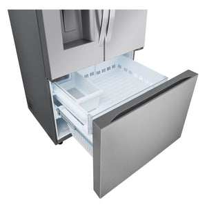 LG Standard-Depth Craft Ice 30.7-cu ft 3 -Door Smart Compatible French Door Refrigerator with Dual Ice Maker with Water and Ice Dispenser ( Stainless Steel ) ENERGY STAR Certified