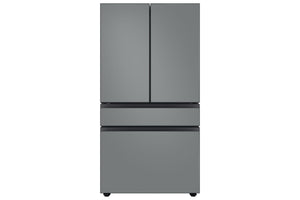 Samsung Bespoke 22.8-cu ft 4-Door Counter-Depth Refrigerator with Beverage Center (4 Panels Sold Seperately)