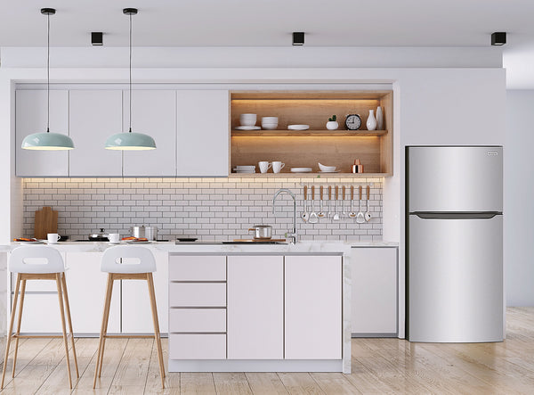 Frigidaire 18.3-cu ft Top-Freezer Refrigerator ( Stainless steel ) Garage Ready