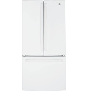GE Standard-Depth 24.8-cu ft 3 -Door French Door Refrigerator with Ice Maker with Water Dispenser ( White ) ENERGY STAR Certified