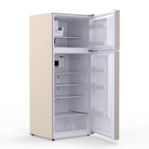 ConServ 18-cu ft Counter-Depth Top-Freezer Refrigerator with Ice Maker ( Cream )