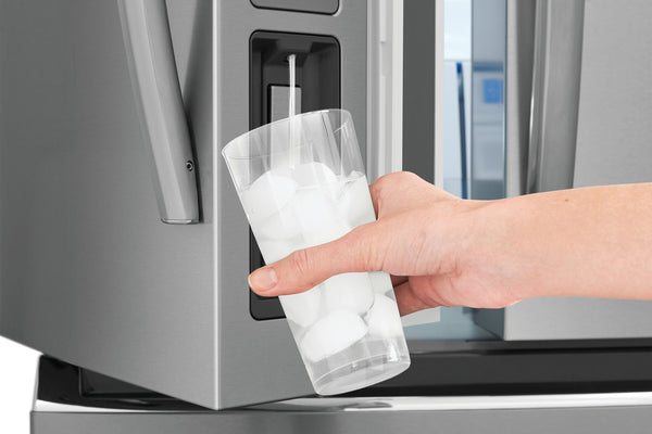 Frigidaire Gallery Counter-Depth 22.1-cu ft 4 -Door French Door Refrigerator with Ice Maker with Water Dispenser ( Fingerprint Resistant Stainless Steel ) ENERGY STAR Certified