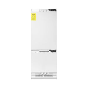 ZLINE KITCHEN & BATH 16.1-cu ft Counter-Depth Built-In Bottom-Freezer Refrigerator with Ice Maker ( Panel-Ready ) ENERGY STAR Certified