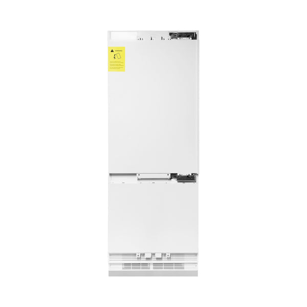ZLINE KITCHEN & BATH 16.1-cu ft Counter-Depth Built-In Bottom-Freezer Refrigerator with Ice Maker ( Panel-Ready ) ENERGY STAR Certified