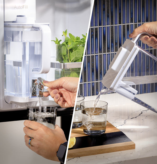 GE Profile Standard-Depth 28-cu ft 4 -Door Smart Compatible French Door Refrigerator with Ice Maker with Water Dispenser and Door within Door ( Fingerprint-resistant Stainless Steel ) ENERGY STAR Certified