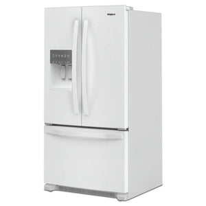 Whirlpool Standard-Depth 24.7-cu ft 3 -Door French Door Refrigerator with Ice Maker with Water and Ice Dispenser ( White ) ENERGY STAR Certified