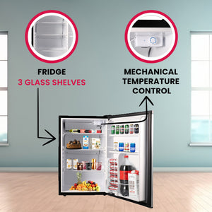 ConServ 4.5-cu ft Mini Fridge ( Stainless Steel )