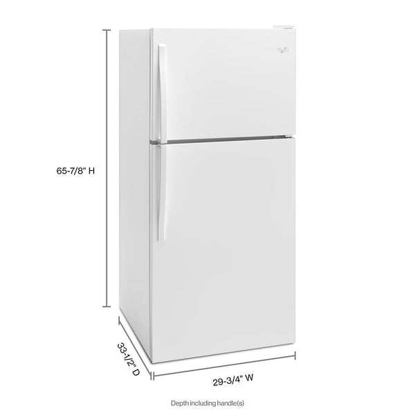 Whirlpool 18.2-cu ft Top-Freezer Refrigerator with Ice Maker ( White )