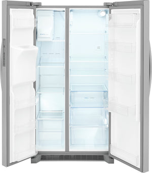 Frigidaire 22.3-cu ft Counter-Depth Side-by-Side Refrigerator with Ice Maker ,Water and Ice Dispenser ( Stainless steel )