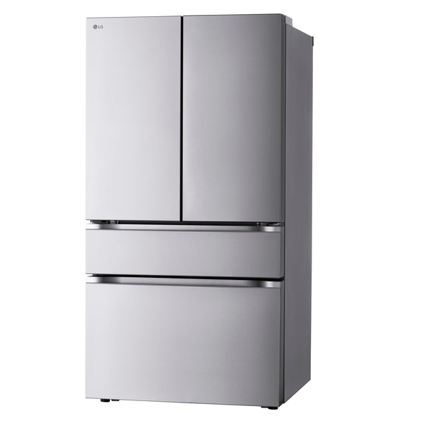 LG Standard-Depth 29.6-cu ft 4 -Door Smart Compatible French Door Refrigerator with Ice Maker with Water Dispenser ( PrintProof Stainless Steel ) ENERGY STAR Certified