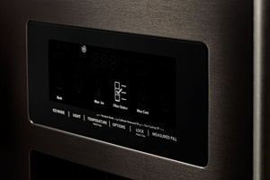 KitchenAid Standard-Depth 27-cu ft 3 -Door French Door Refrigerator with Water and Ice Dispenser ( Black ) ENERGY STAR Certified