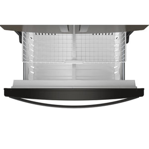 Whirlpool Standard-Depth 24.7-cu ft 3 -Door French Door Refrigerator with Ice Maker with Water and Ice Dispenser ( Black Stainless Steel ) ENERGY STAR Certified