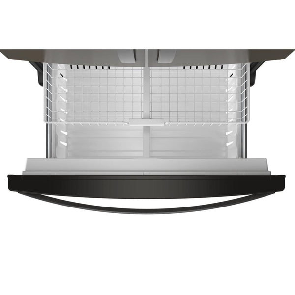 Whirlpool Standard-Depth 24.7-cu ft 3 -Door French Door Refrigerator with Ice Maker with Water and Ice Dispenser ( Black Stainless Steel ) ENERGY STAR Certified