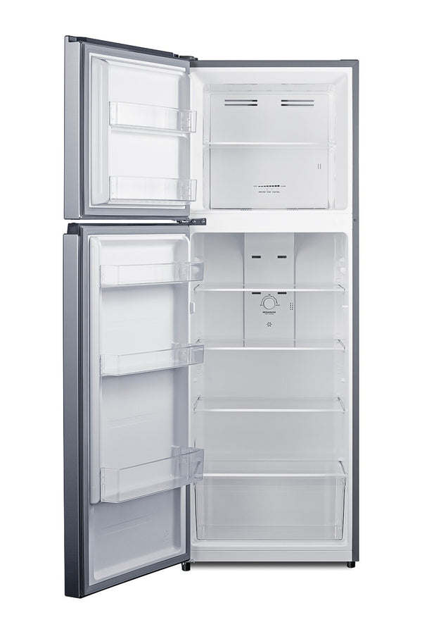 Summit Appliance 11.5-cu ft Counter-Depth Top-Freezer Refrigerator ( Stainless steel look ) ENERGY STAR Certified