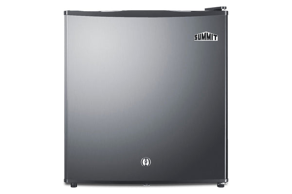 Summit Appliance 1.6-cu ft ( Stainless steel door and black cabinet )