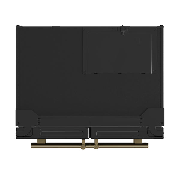 FORNO Salerno 20-cu ft Counter-Depth Side-by-Side Refrigerator with Ice Maker ,Water and Ice Dispenser ( Black ) ENERGY STAR Certified